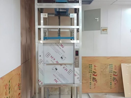 Thi công thang máy tải thực phẩm Fujipg